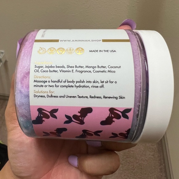 Aminnah Mermaid Kisses Sugar Polish retails $32.00 USD a container - Picture 12 of 13